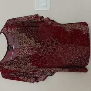 Women print top size M